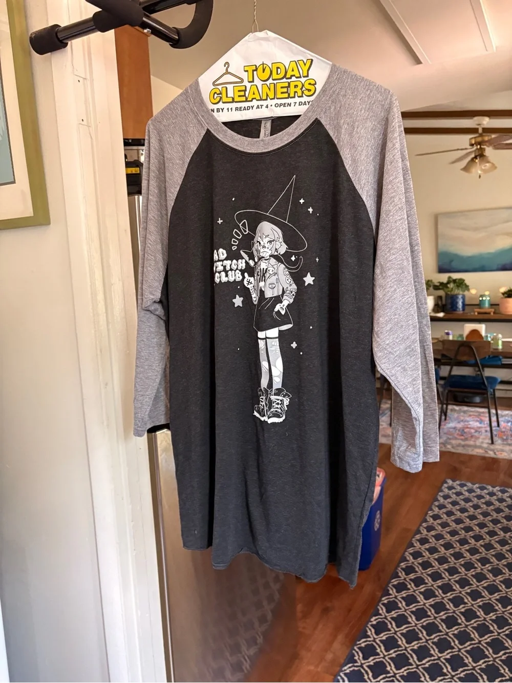 Bad Witch Club Black Long-Sleeve Graphic Tee